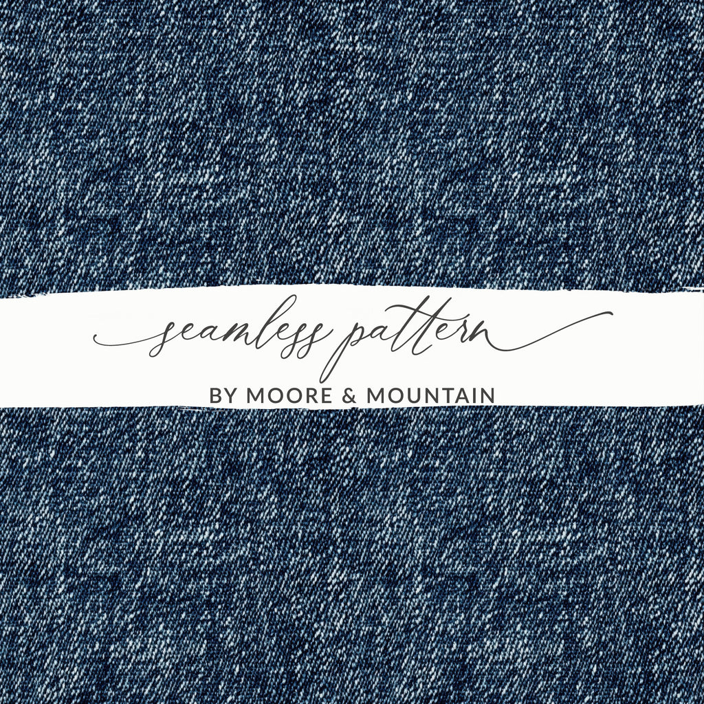Seamless Denim Texture JPEG for Digital Art Design - Moore and Mountain