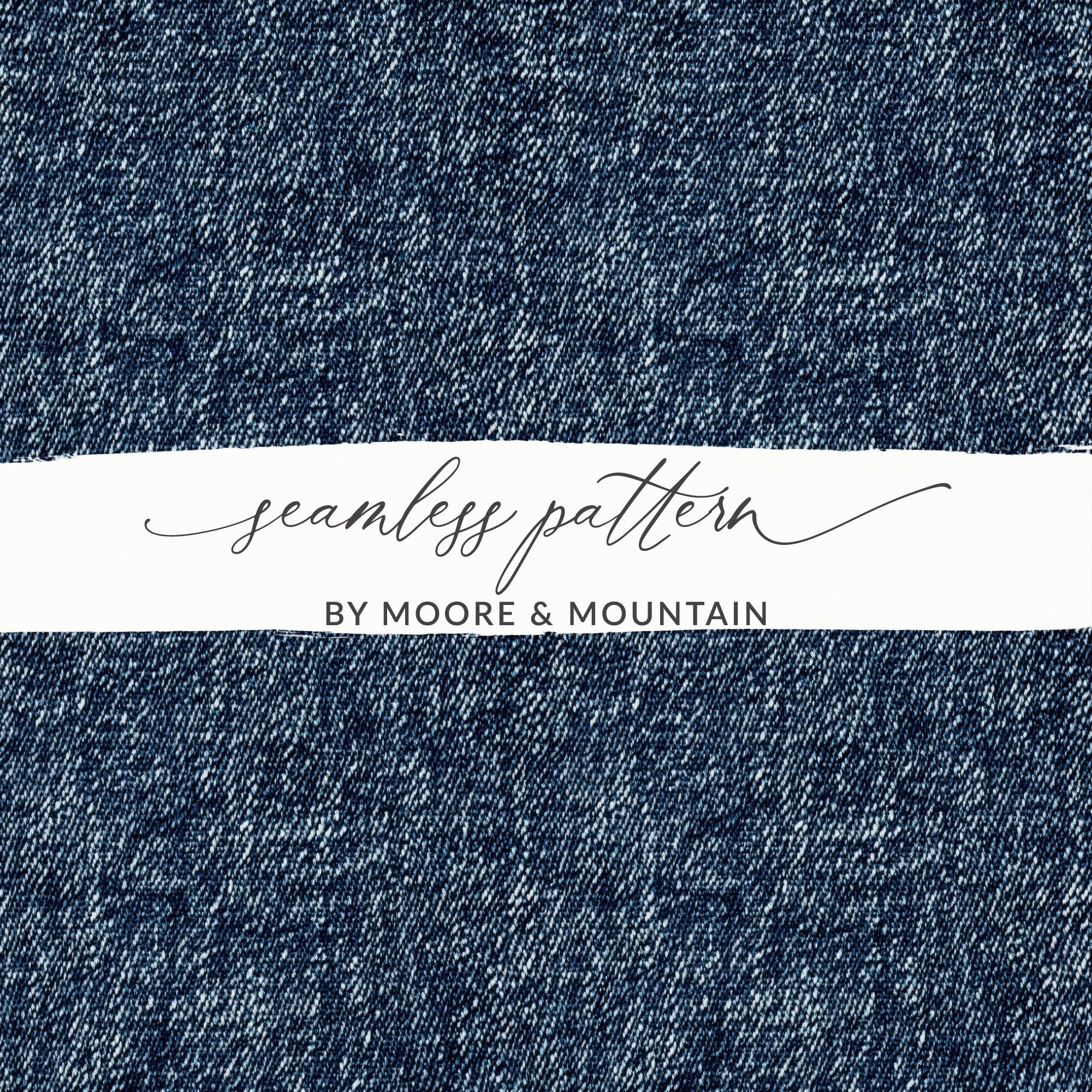 Seamless Denim Texture JPEG for Digital Art Design - Moore and Mountain