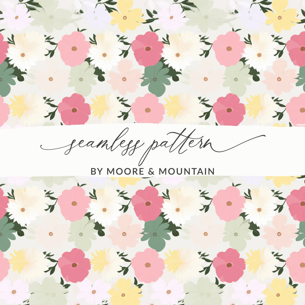 Floral Seamless Pattern by Moore and Mountain Design