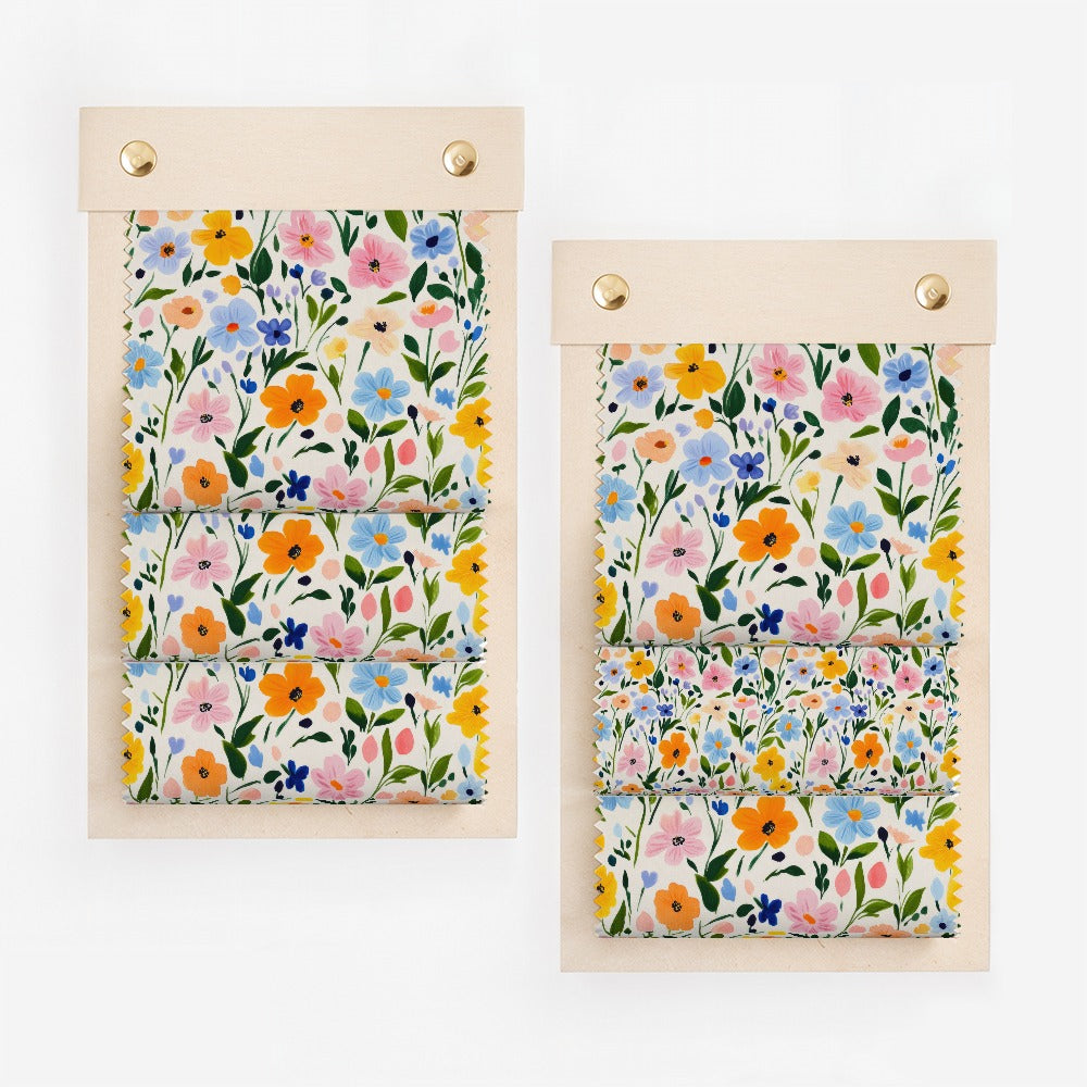 Vibrant Floral Spring Patterned Fabric Sheets