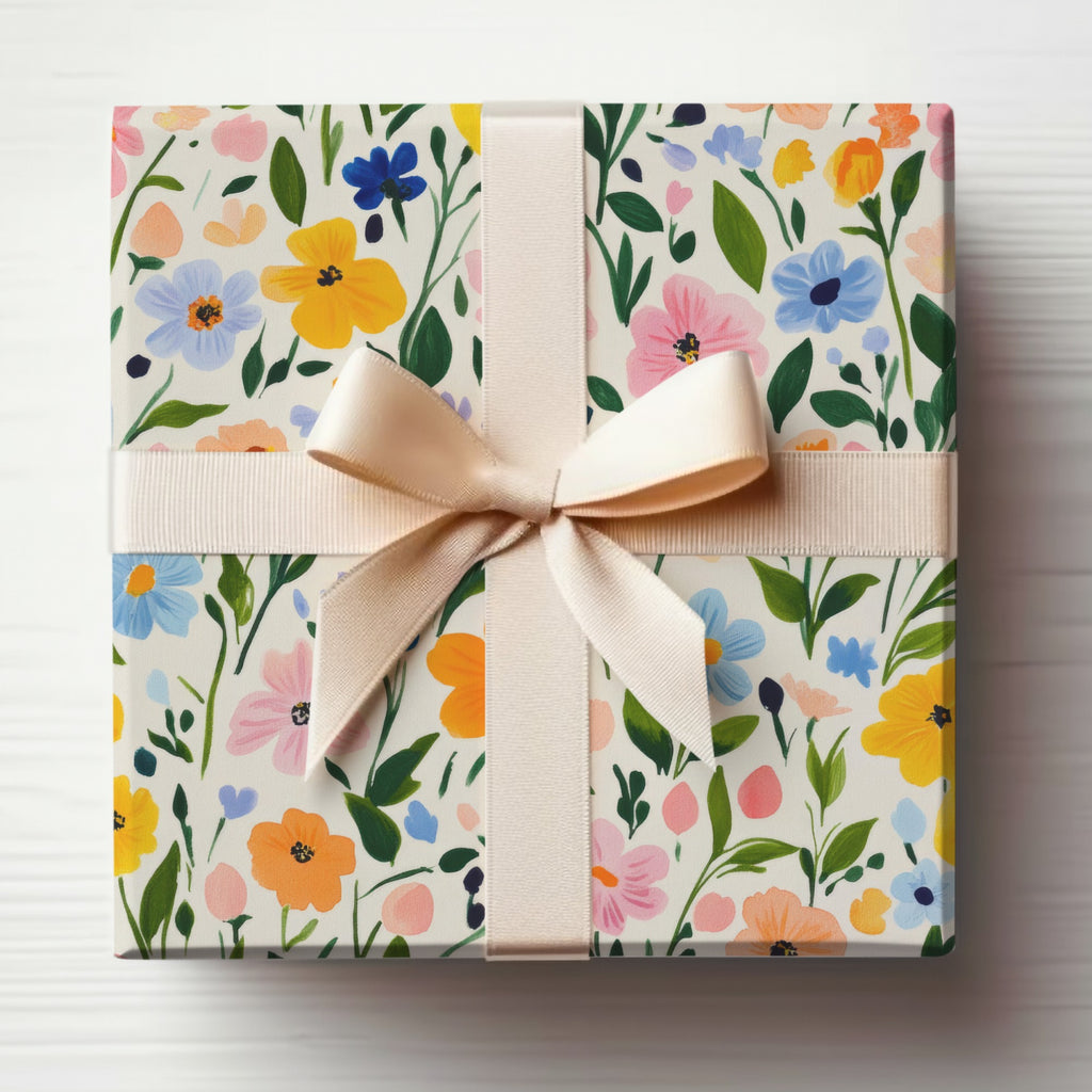 Floral Gift Box with Ribbon for Special Occasions