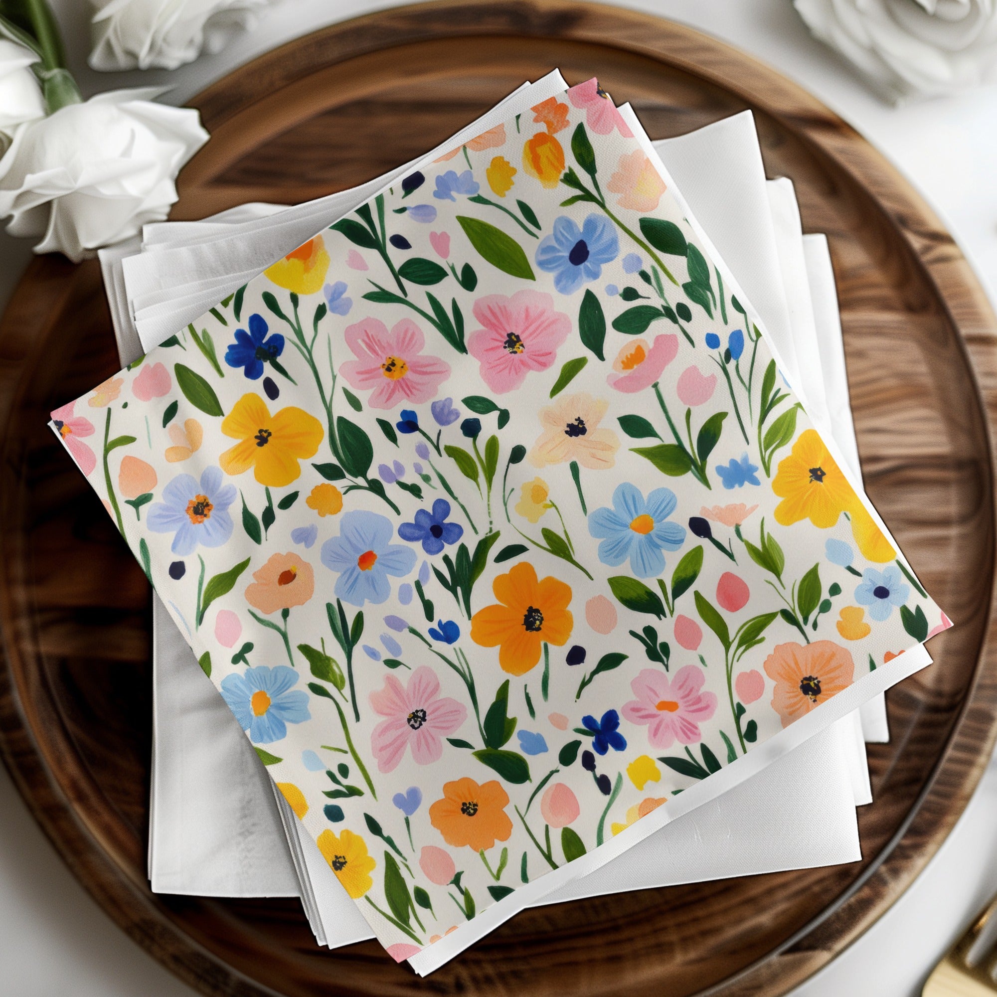 Colorful Floral Pattern Decorative Paper product