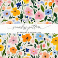 Colorful Floral Seamless Pattern by Moore & Mountain