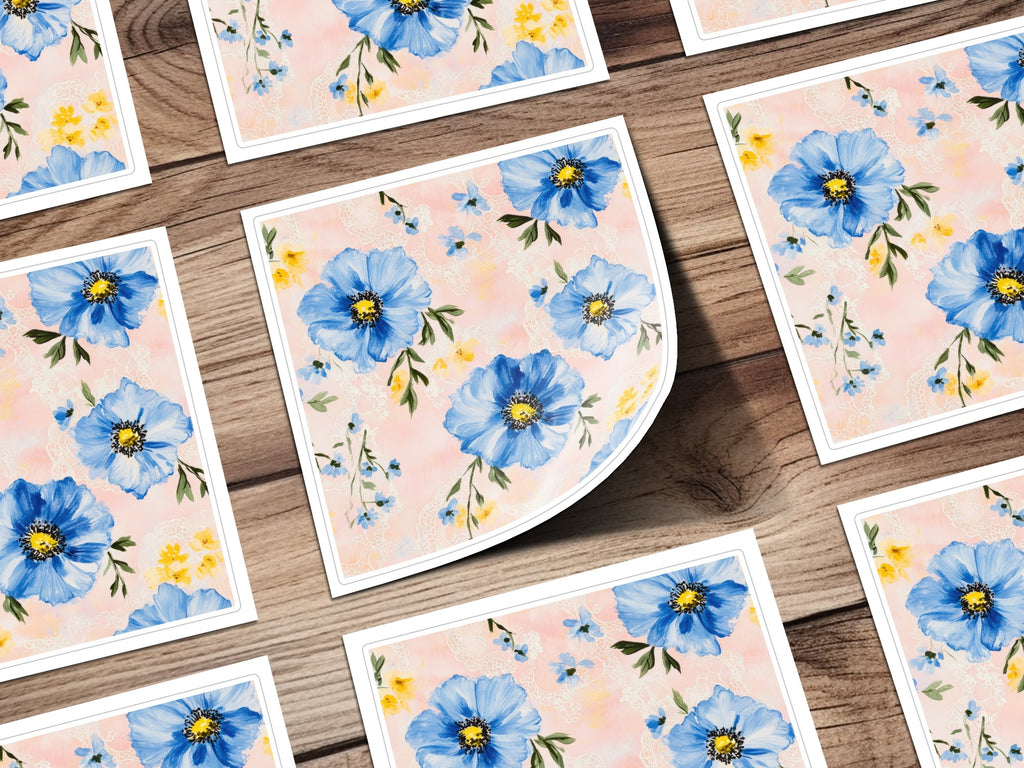 Seamless Grandmillenial Floral Pattern with Lace Digital - Moore and Mountain