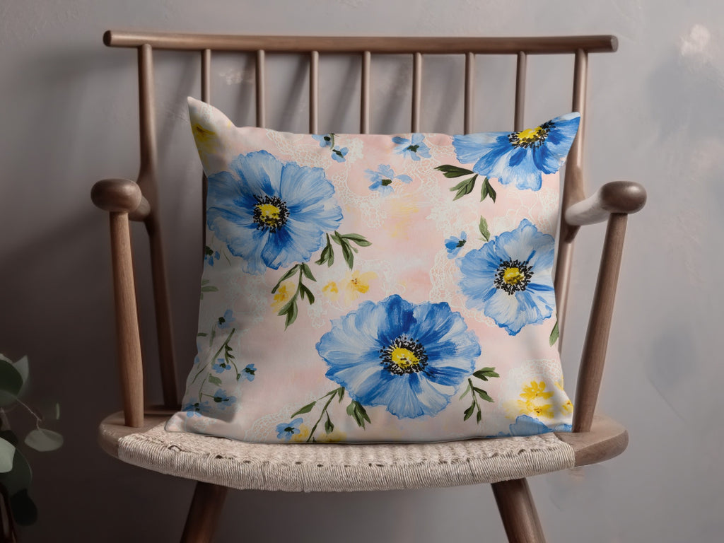Seamless Grandmillenial Floral Pattern with Lace Digital - Moore and Mountain