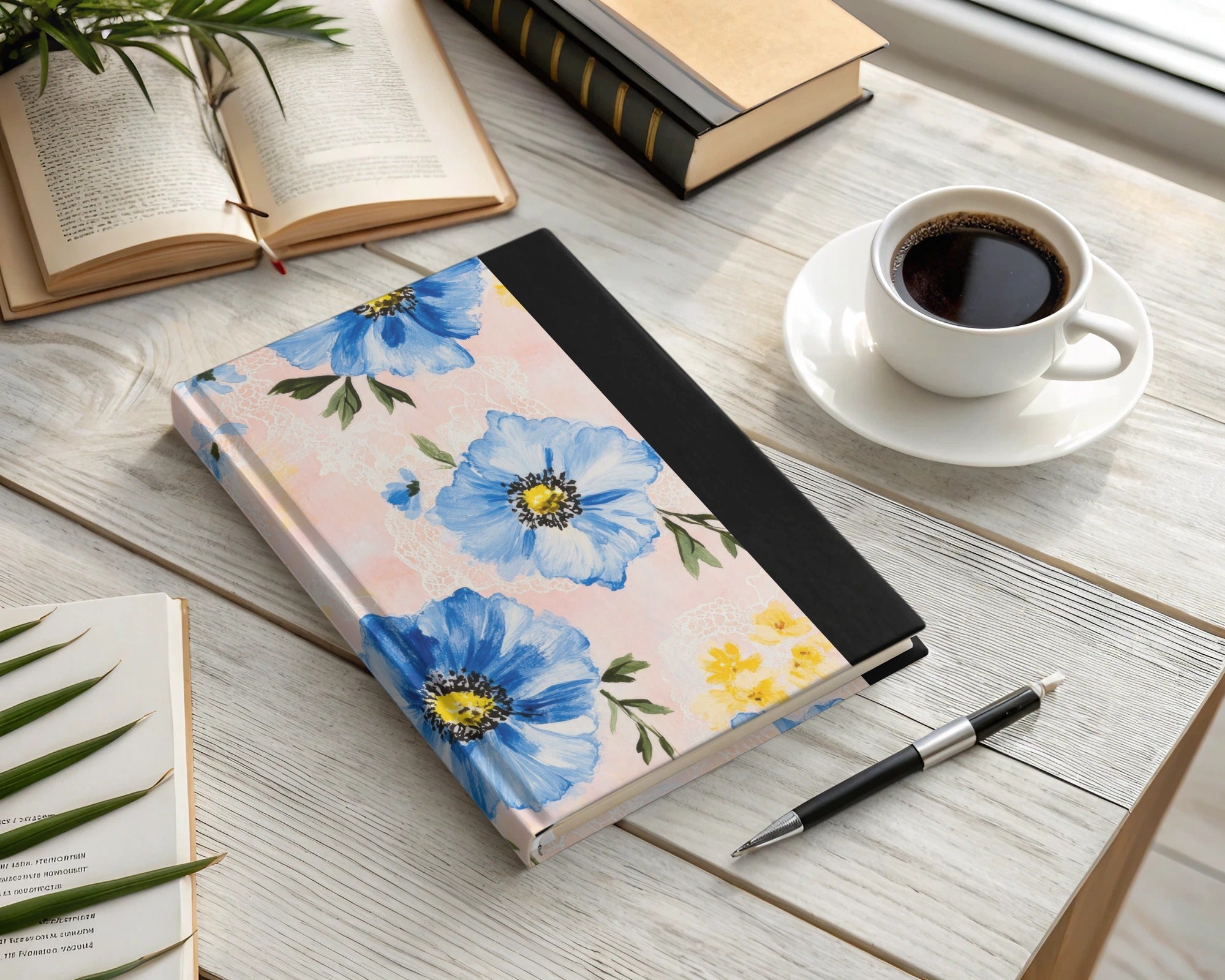 Seamless Grandmillenial Floral Pattern with Lace Digital - Moore and Mountain