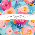 Colorful Floral Seamless Pattern by Moore and Mountain
