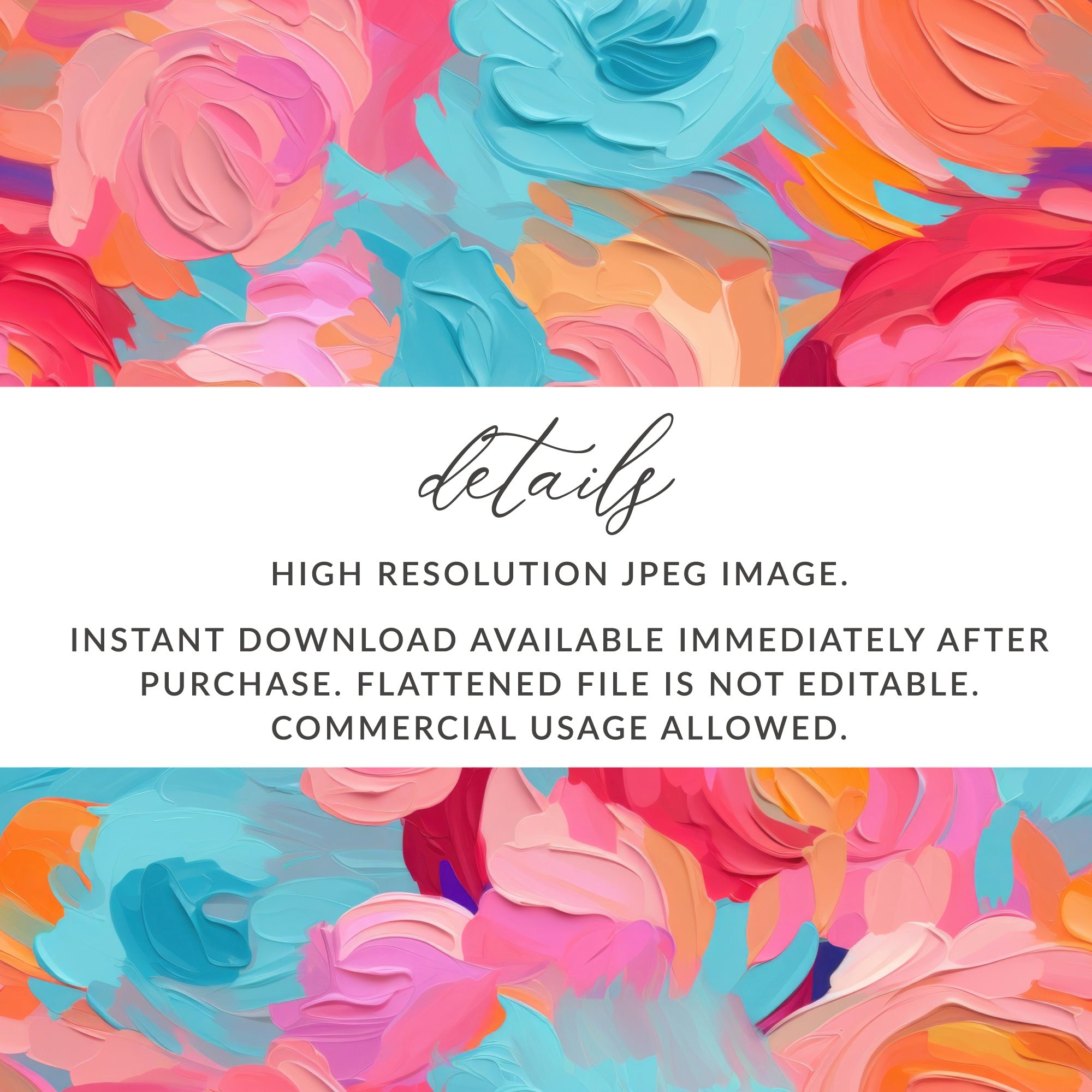 Colorful High Resolution JPEG for Instant Download