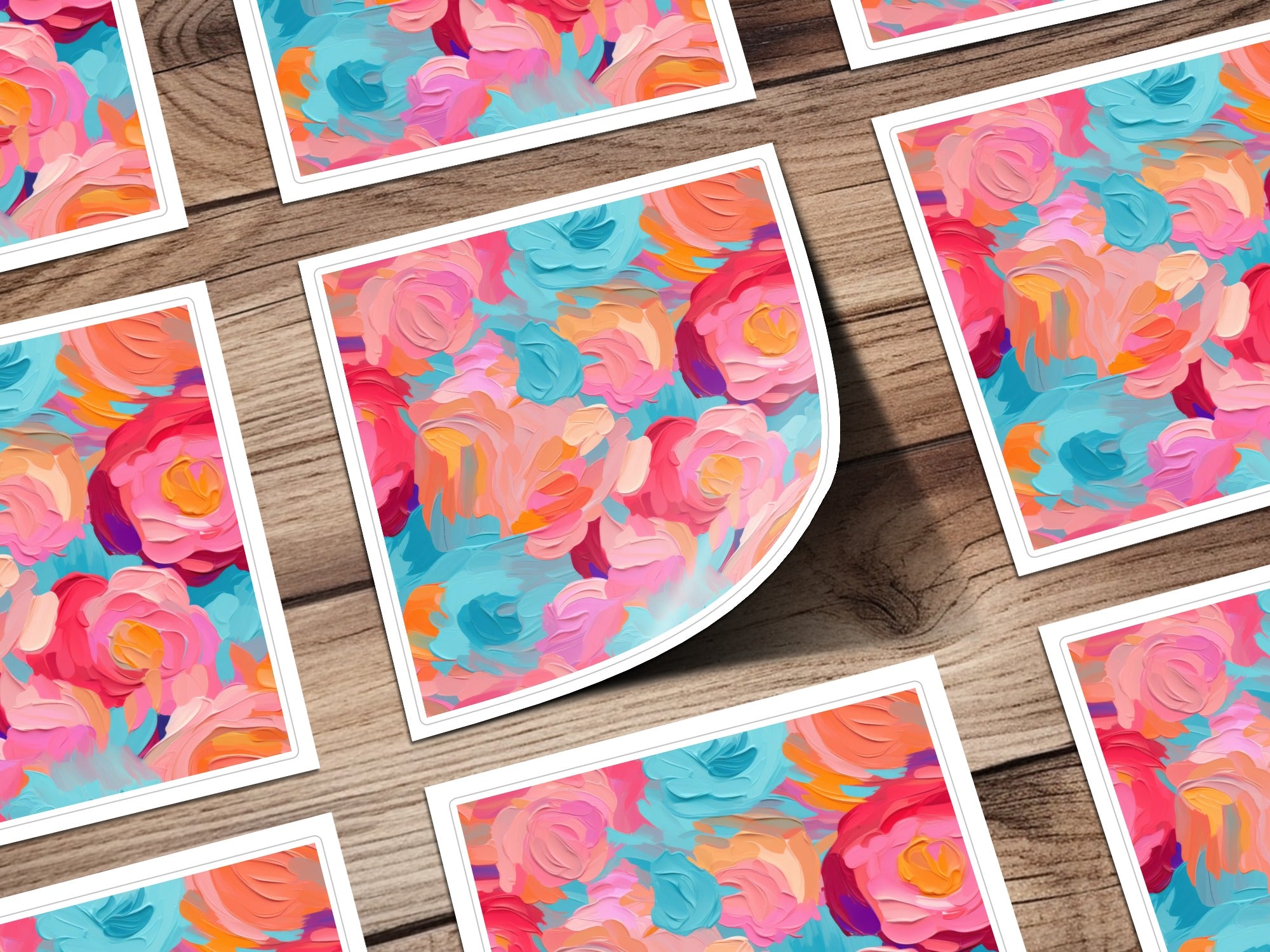 Colorful Artistic Floral Print Wall Art Decor