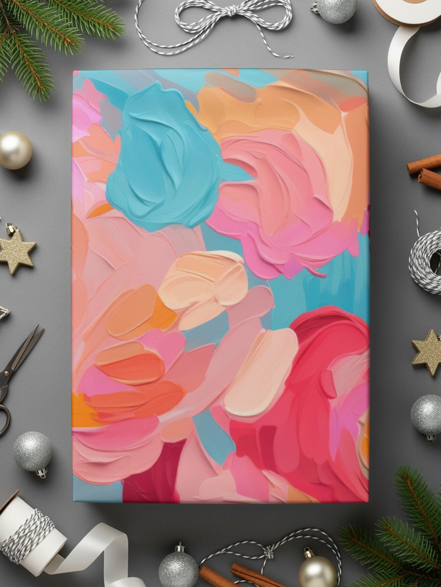 Colorful Abstract Floral Artwork for Stylish Decor