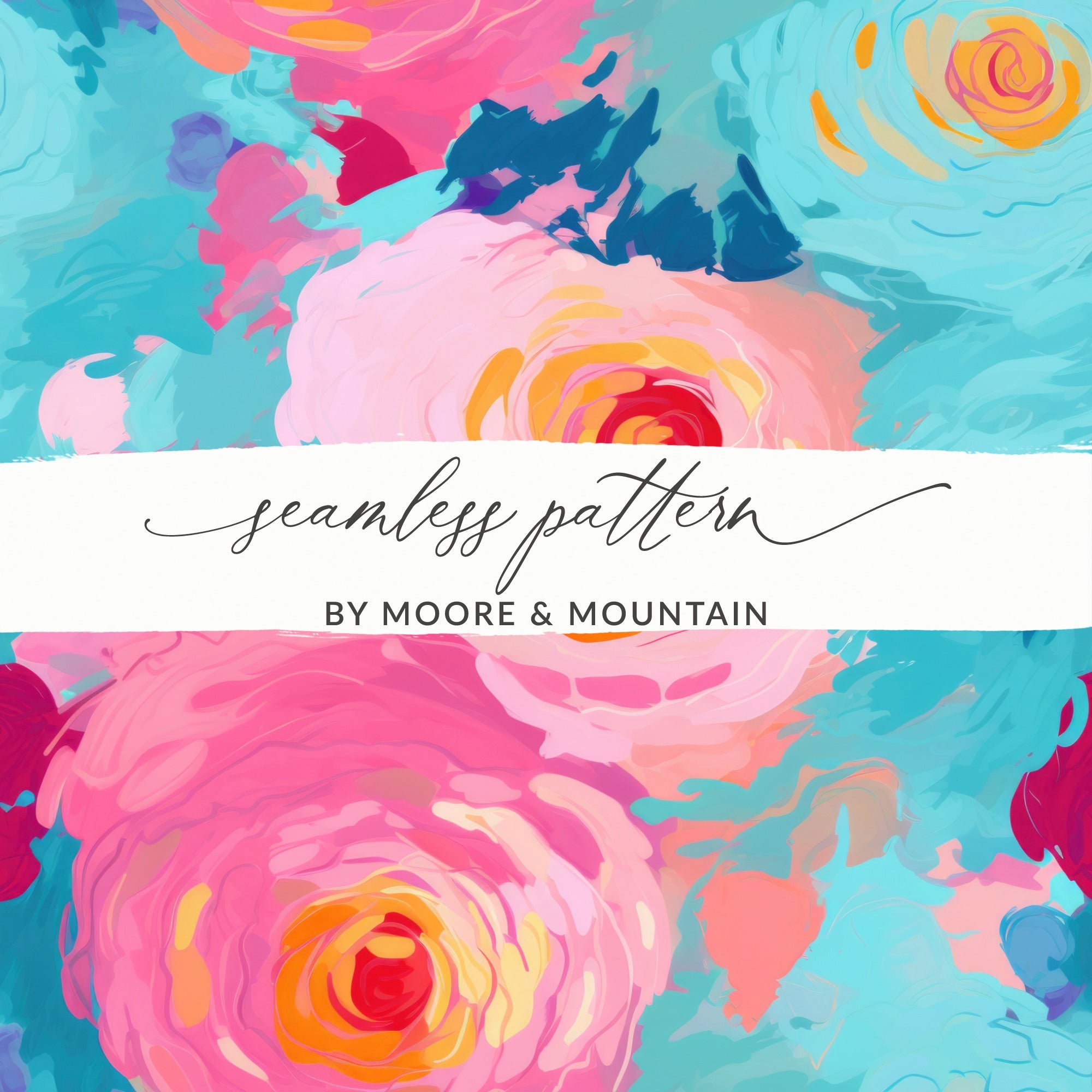 Seamless Pattern by Moore & Mountain Colorful Design