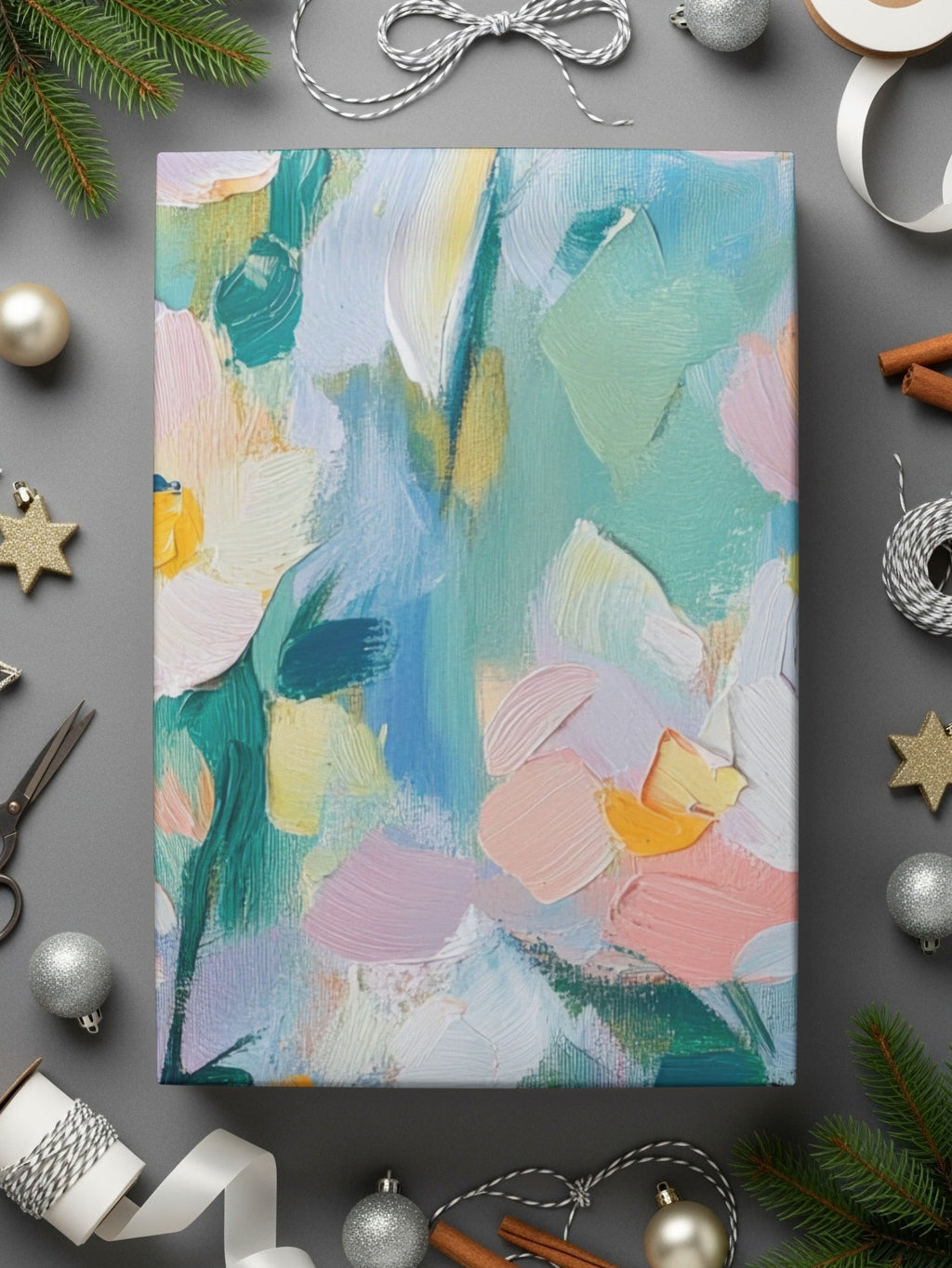 Seamless Impressionistic Floral Design Gentle Colors Digital - Moore and Mountain