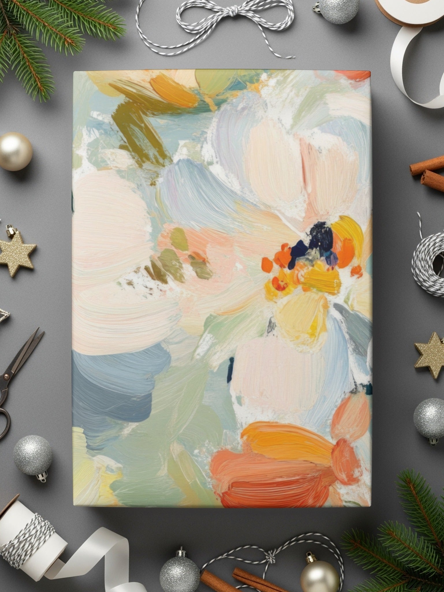 Seamless Impressionistic Floral Field Abstract painted Art - Moore and Mountain