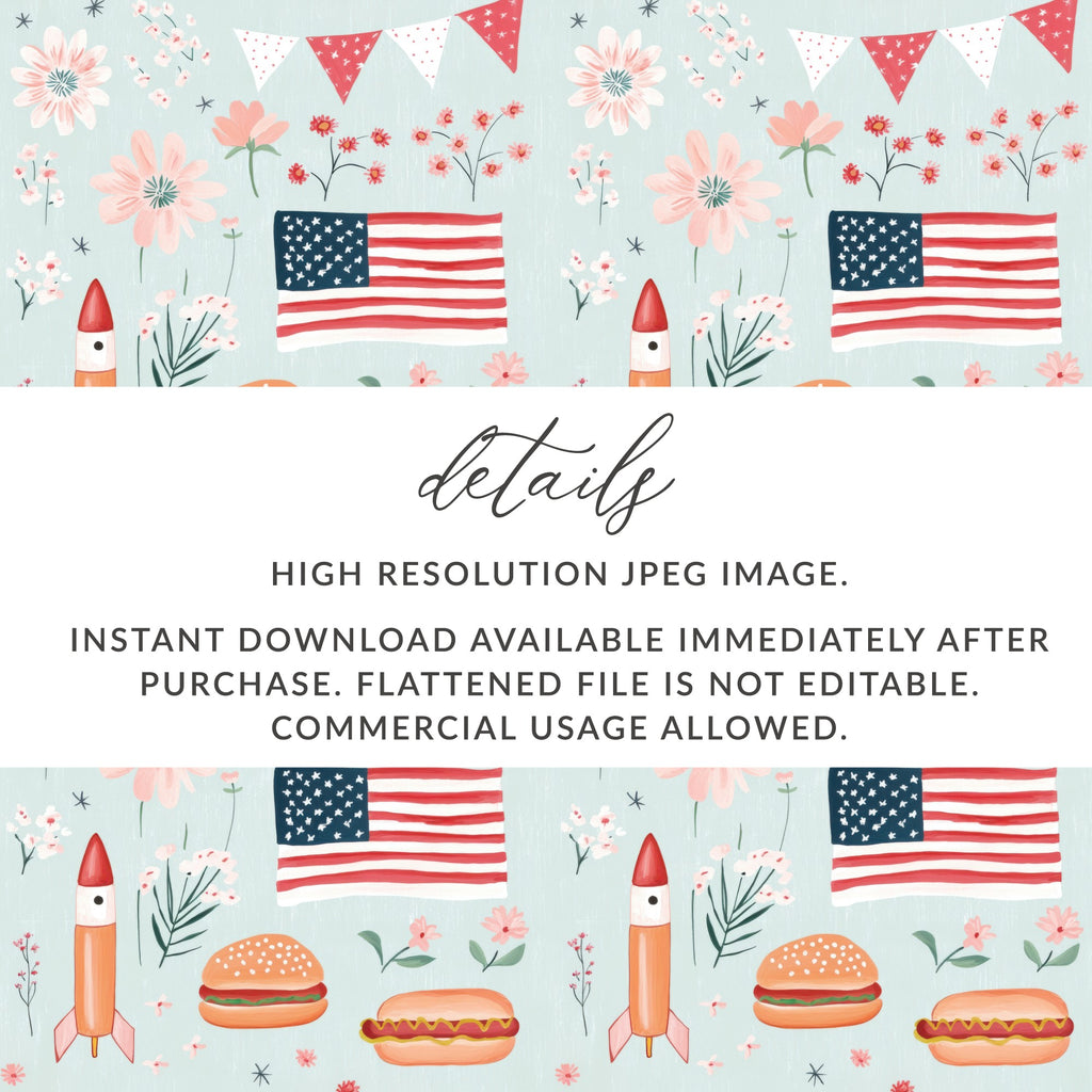 High Resolution JPEG Decor Food and Flags Digital Download