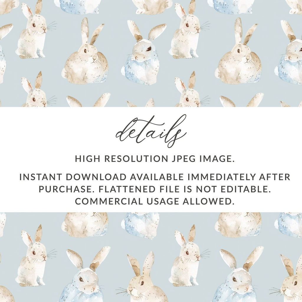 High Resolution Cute Bunny JPEG Instant Download
