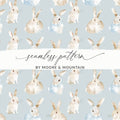 Cute Bunny Seamless Pattern by Moore & Mountain