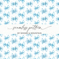 Blue Bow Tie Seamless Pattern by Moore and Mountain