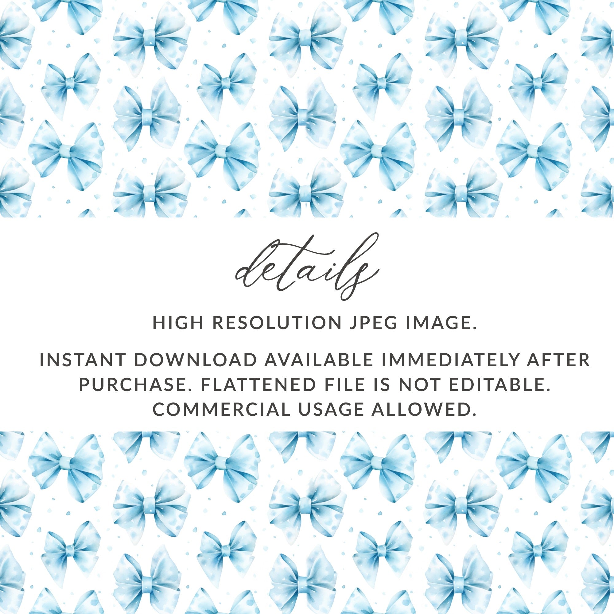 High Resolution JPEG Bow Pattern Instant Download