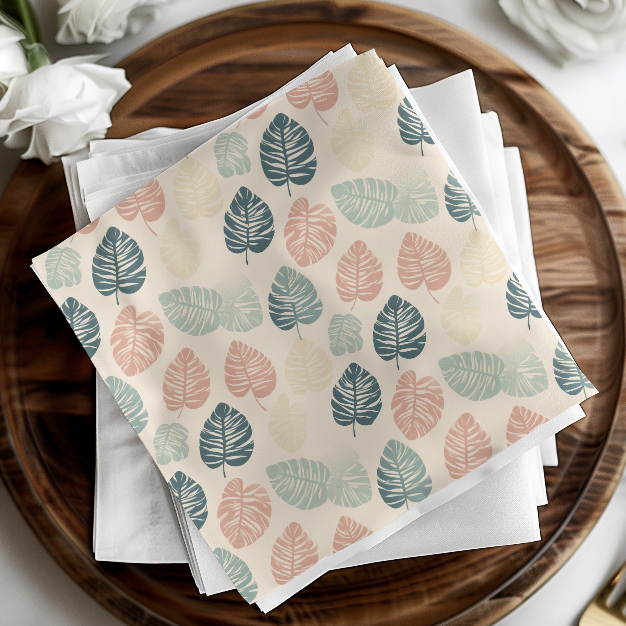 Colorful Leaf Pattern Decorative Tissue Paper