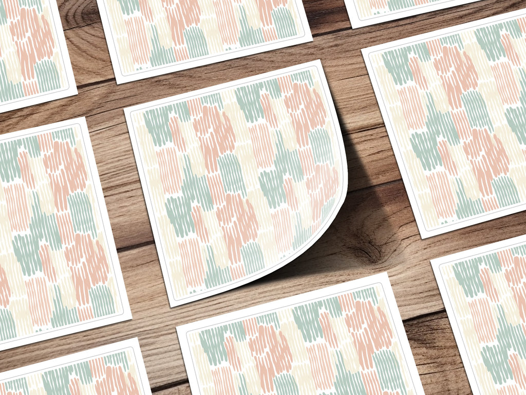 Abstract Pastel Multicolor Patterning Design Print