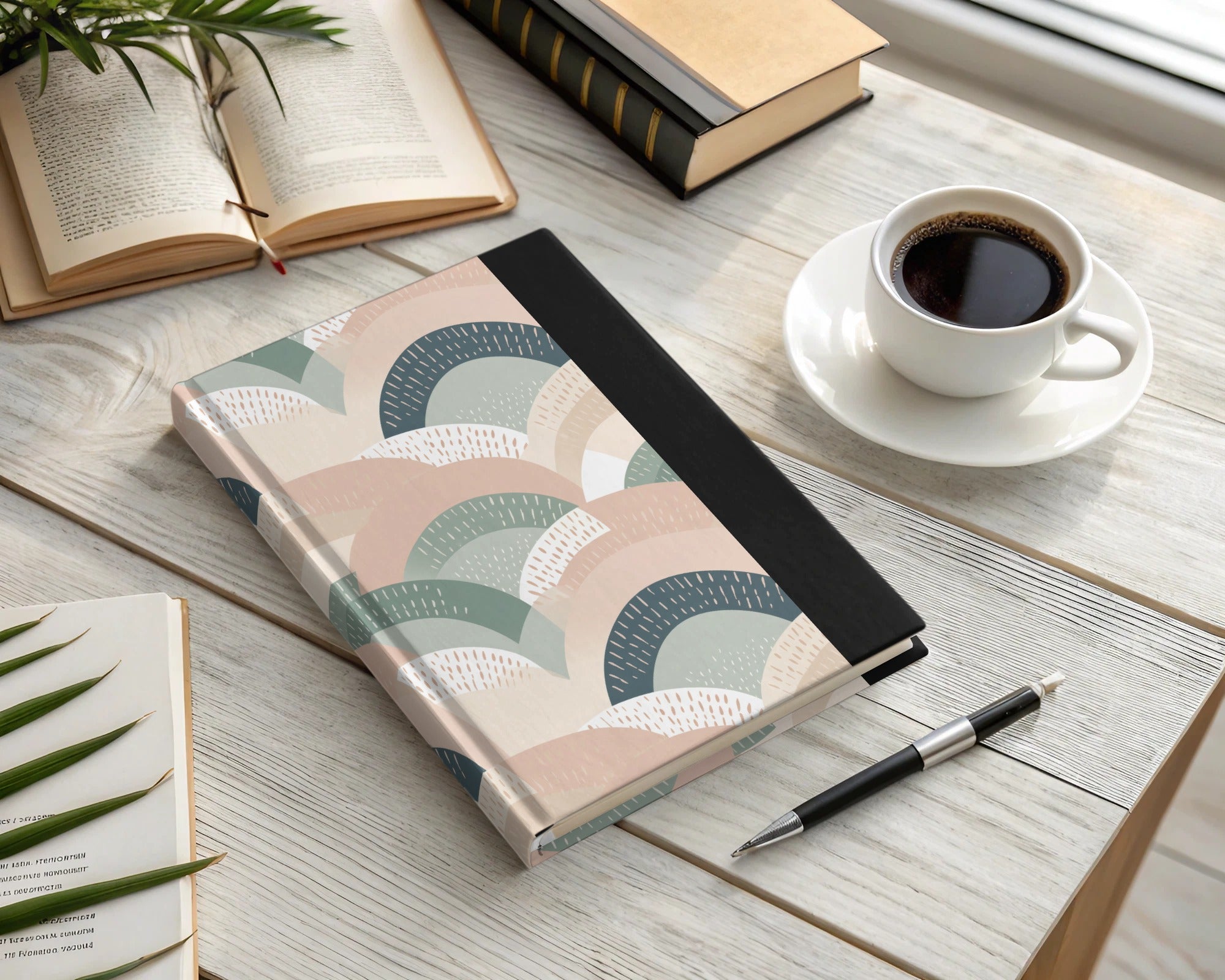Stylish Pastel Patterned Notebook for Daily Writing