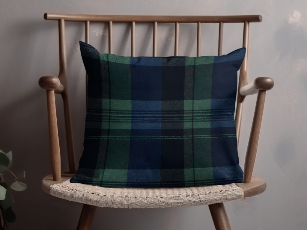 Seamless Navy Blue Tartan Digital - Moore and Mountain