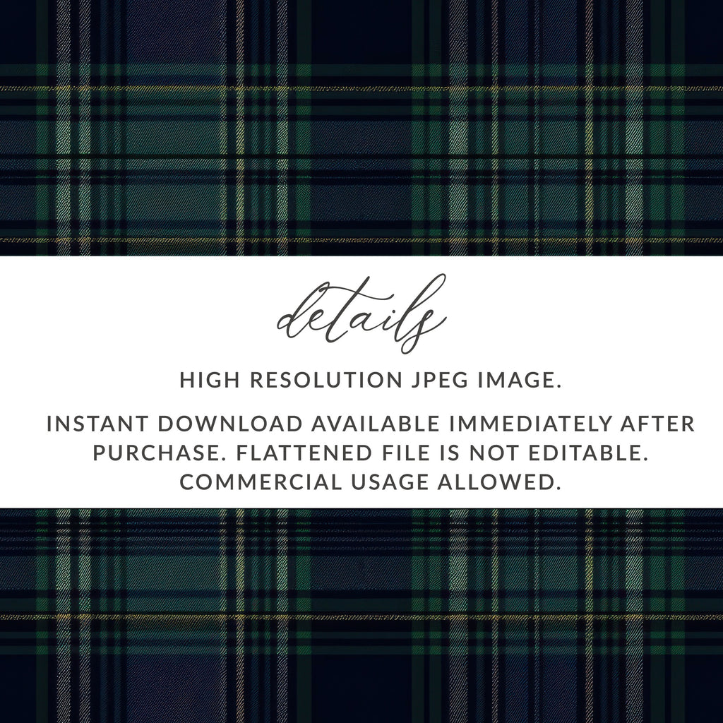 Seamless Navy Blue Tartan Pattern - Moore and Mountain