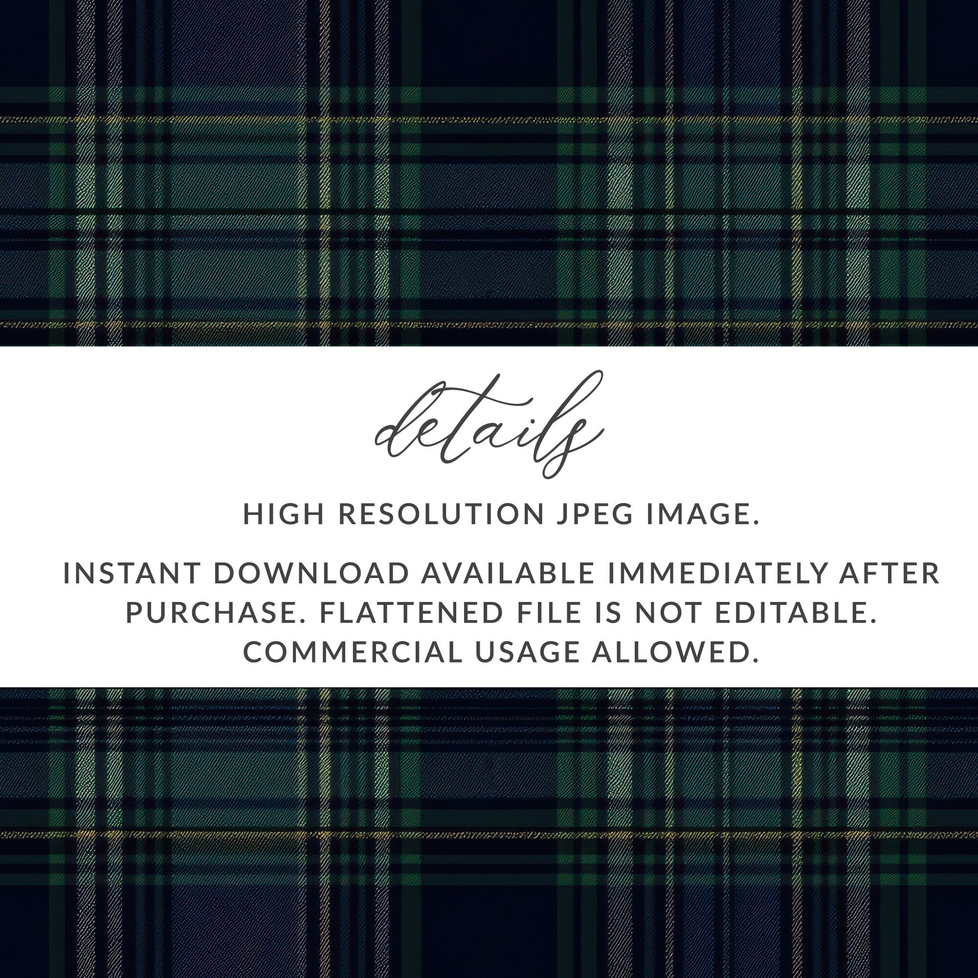 Seamless Navy Blue Tartan Pattern - Moore and Mountain