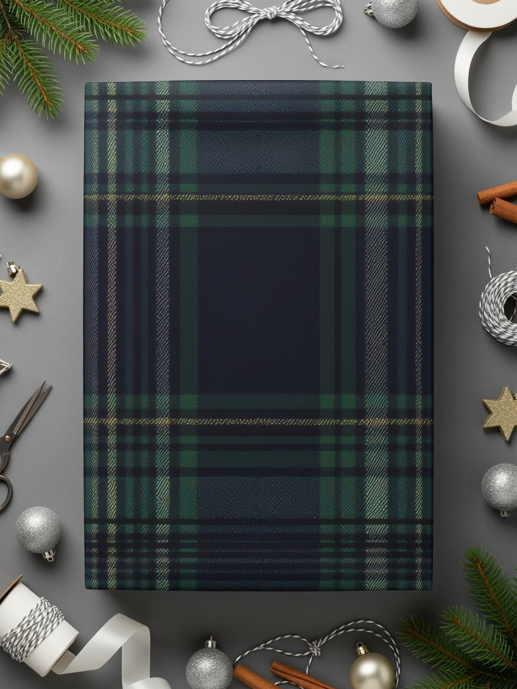 Seamless Navy Blue Tartan Pattern - Moore and Mountain