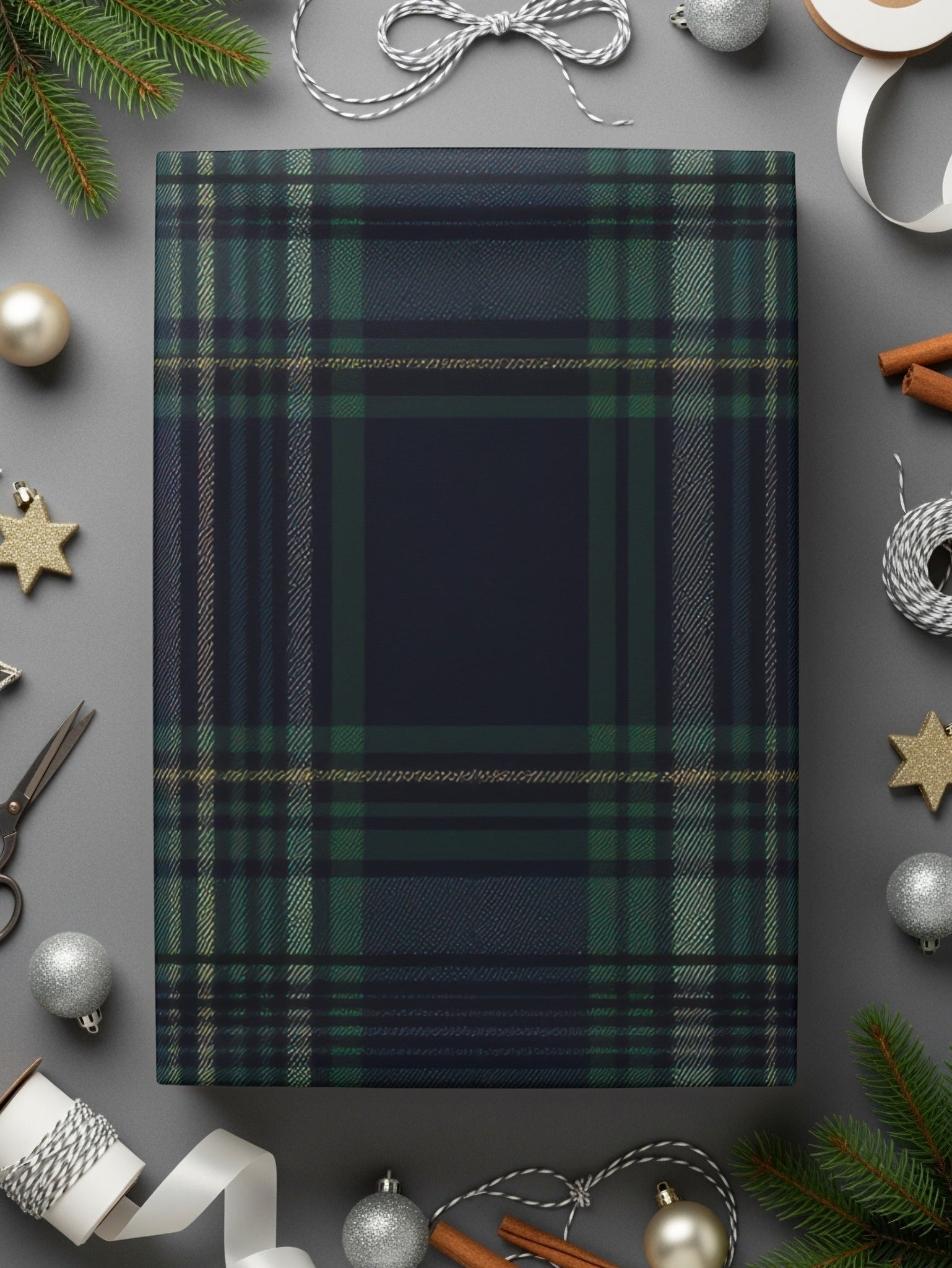 Seamless Navy Blue Tartan Pattern - Moore and Mountain