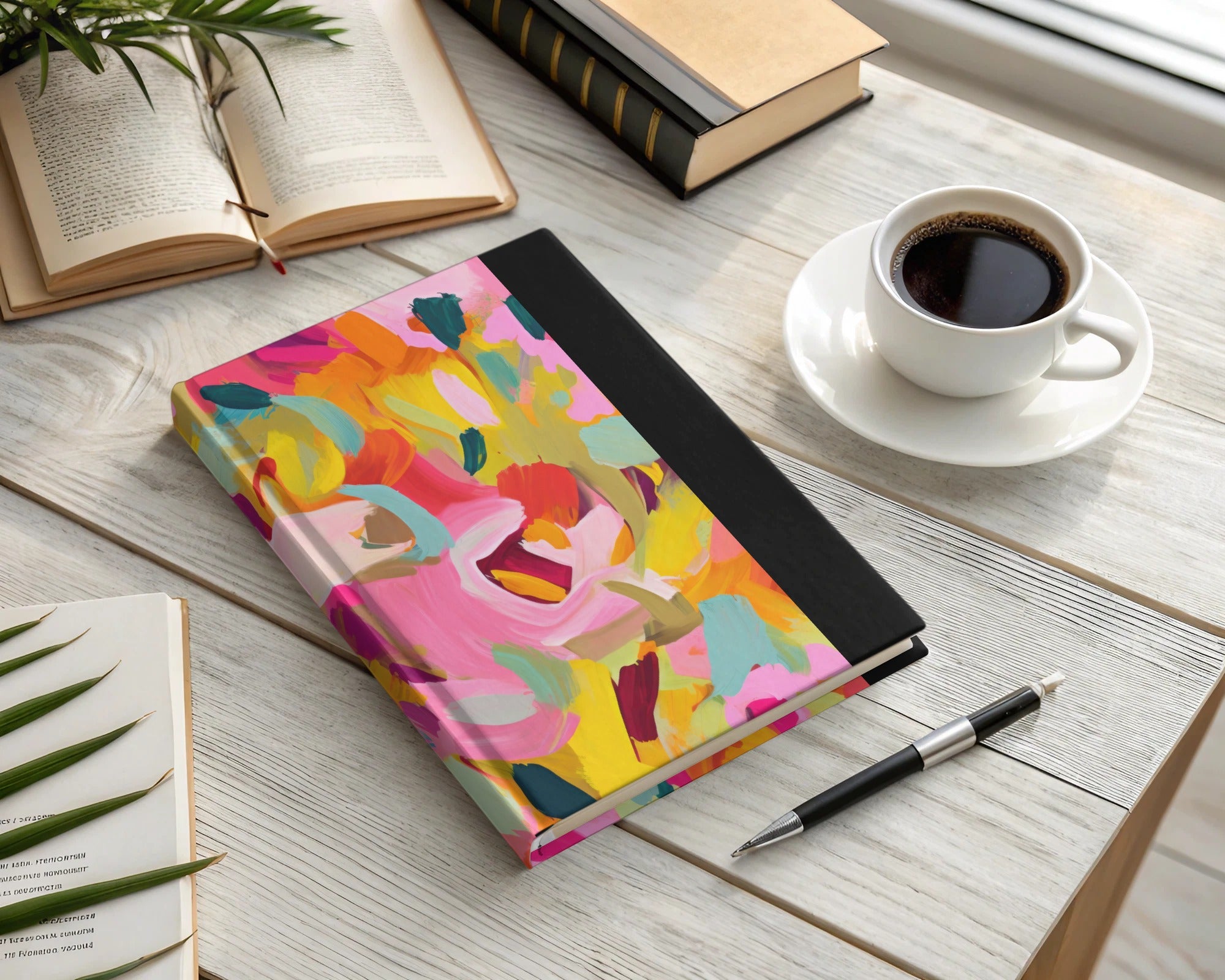 Colorful Abstract Design Hardcover Notebook