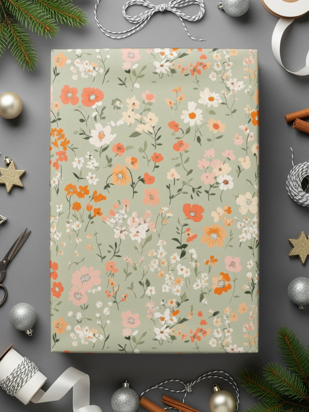 Seamless Pastel Ditsy Floral, Digital Paper, Floral Pattern, Flower Backgrounds, Scrapbook Paper, Fabric Design, Digital Download - Moore and Mountain