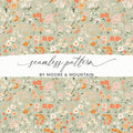 Seamless Pastel Ditsy Floral, Digital Paper, Floral Pattern, Flower Backgrounds, Scrapbook Paper, Fabric Design, Digital Download - Moore and Mountain