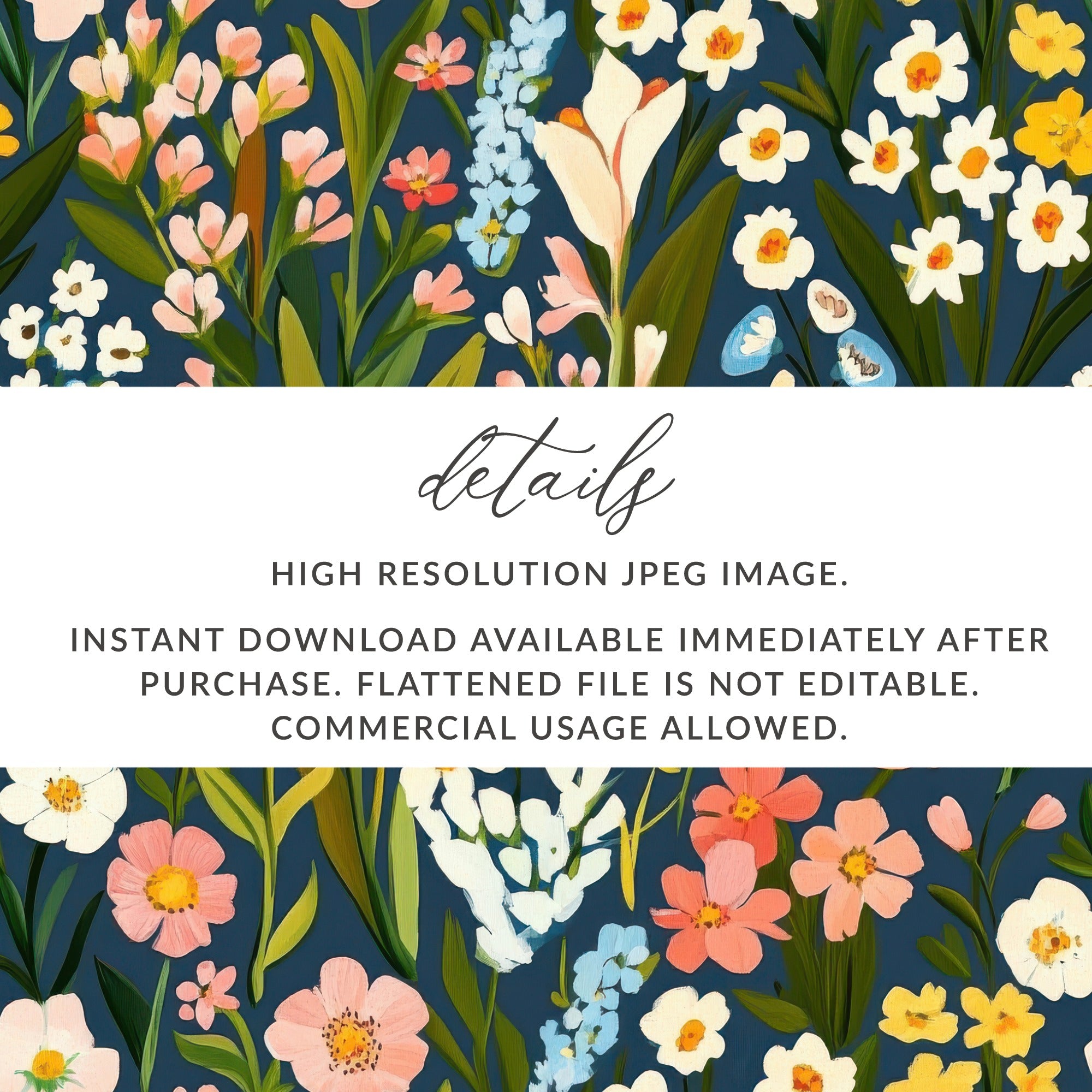 High Resolution JPEG Instant Download Floral Image