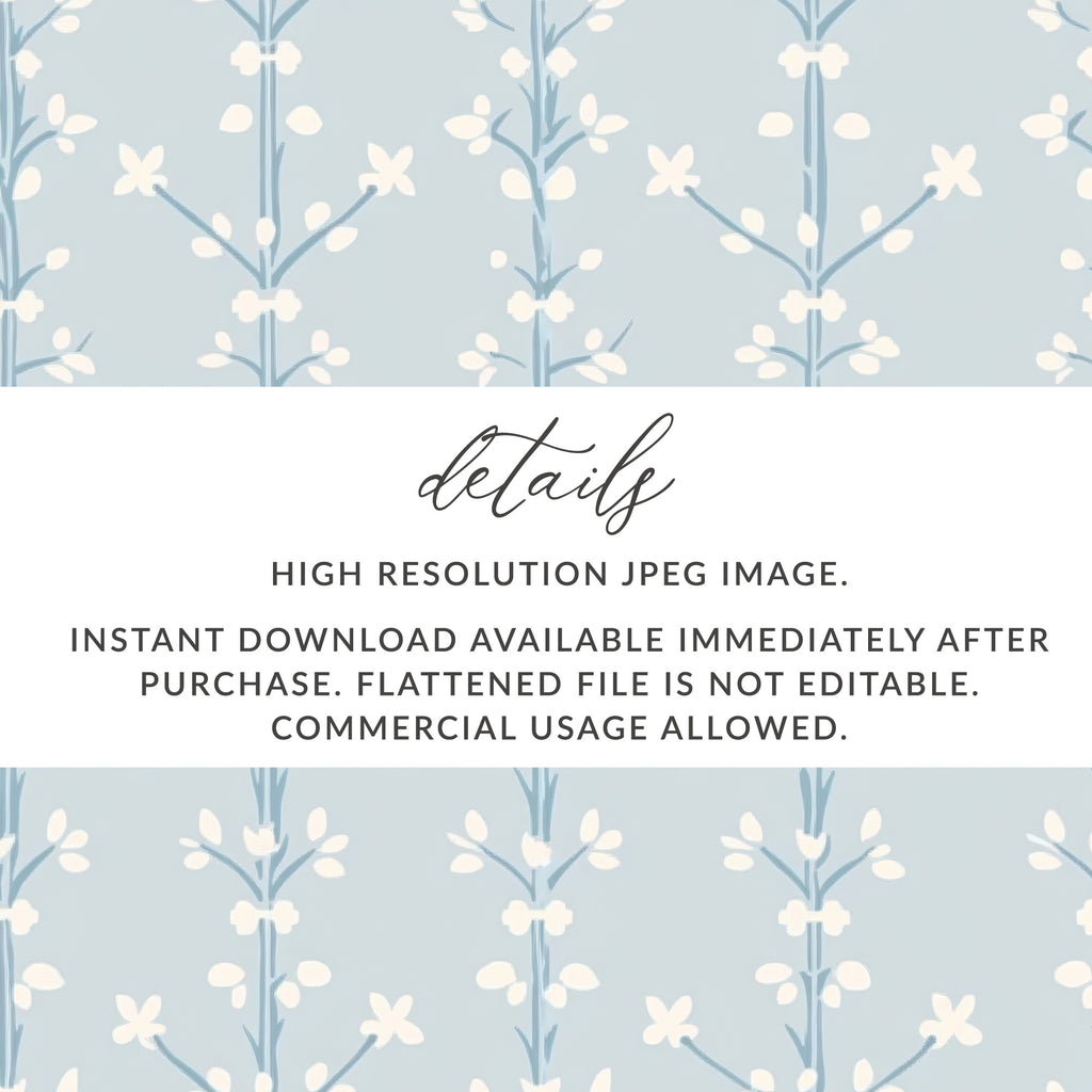 Floral Pattern High Resolution JPEG Instant Download
