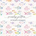 Colorful Fish Design Seamless Pattern Art Decor Product