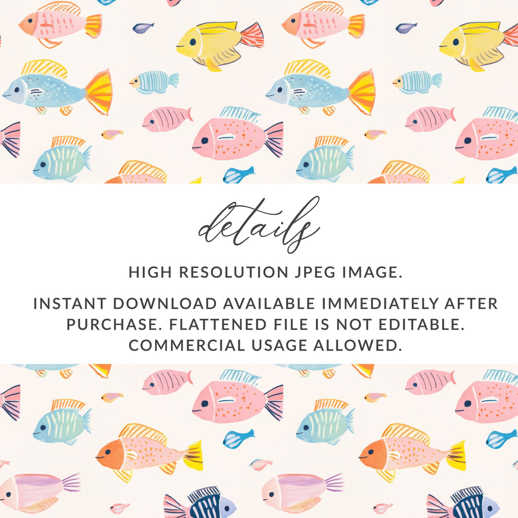 Colorful Fish Pattern High Resolution JPEG Image