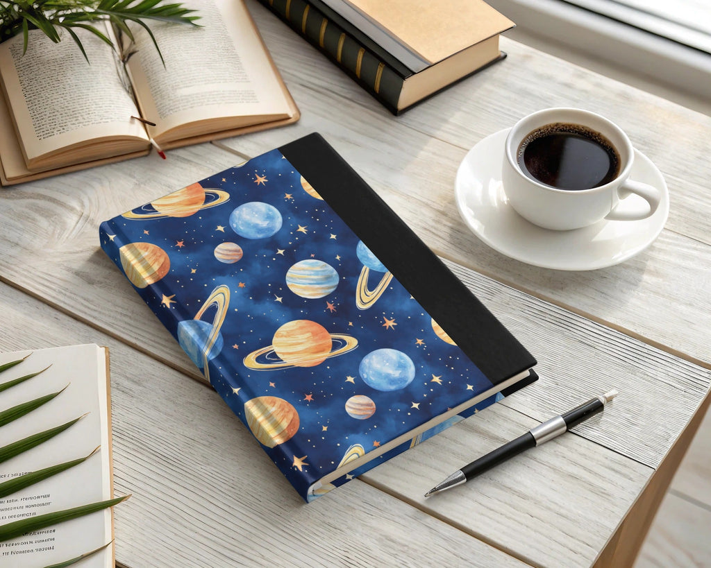 Seamless Space Pattern Digital Download, Watercolor Planets Stars Texture, Galaxy Celestial Design, Printable Paper, Fabric Pattern - Moore and Mountain