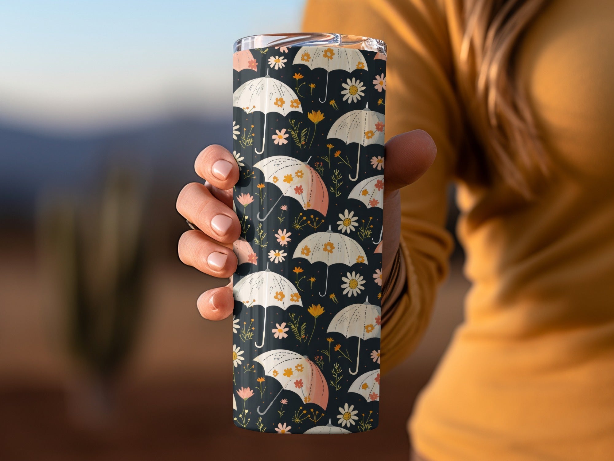 Seamless Spring Floral Umbrellas Seamless Pattern Lovely Design Digital - Moore and Mountain