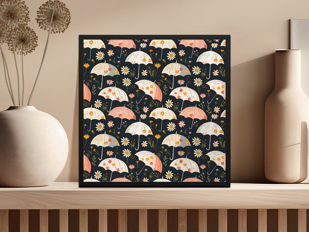 Seamless Spring Floral Umbrellas Seamless Pattern Lovely Design Digital - Moore and Mountain