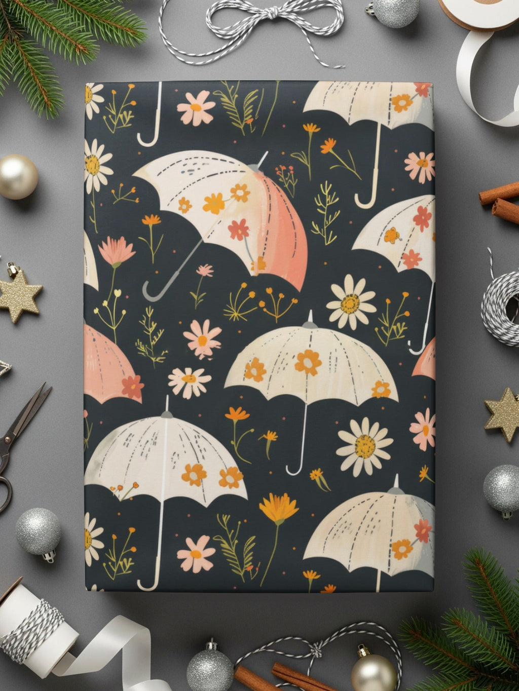 Seamless Spring Floral Umbrellas Seamless Pattern Lovely Design Digital - Moore and Mountain