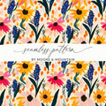 Vibrant Floral and Botanical Seamless Pattern Design
