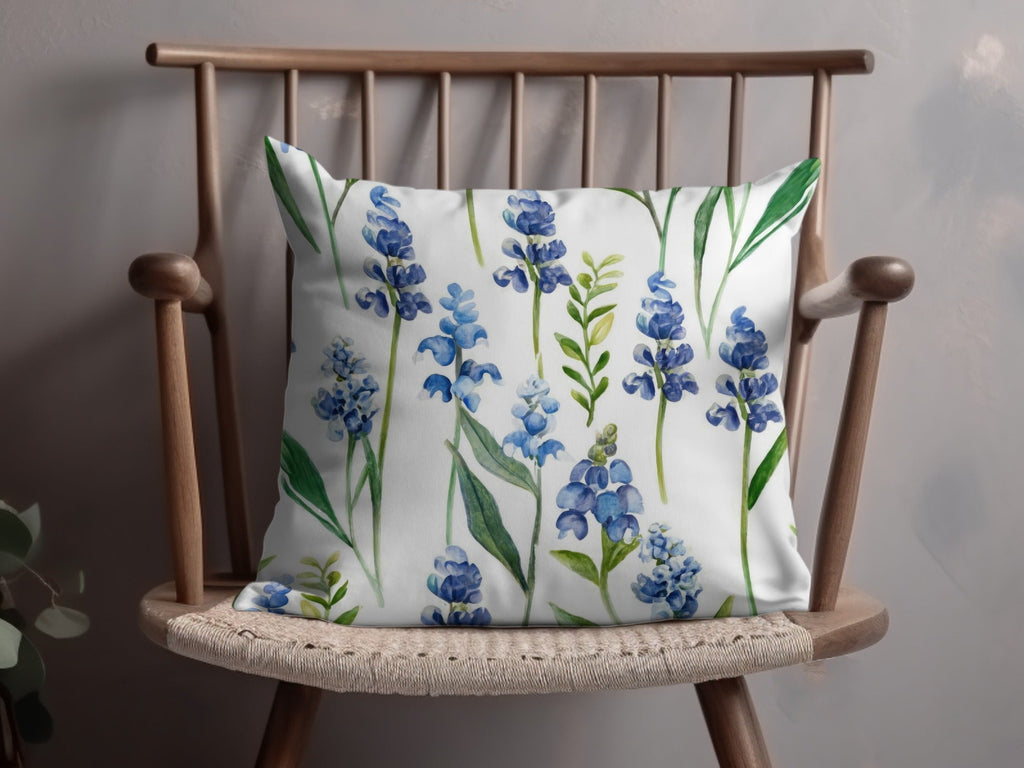 Seamless Texas Bluebonnets Pattern Spring Floral Wildflowers Background - Moore and Mountain
