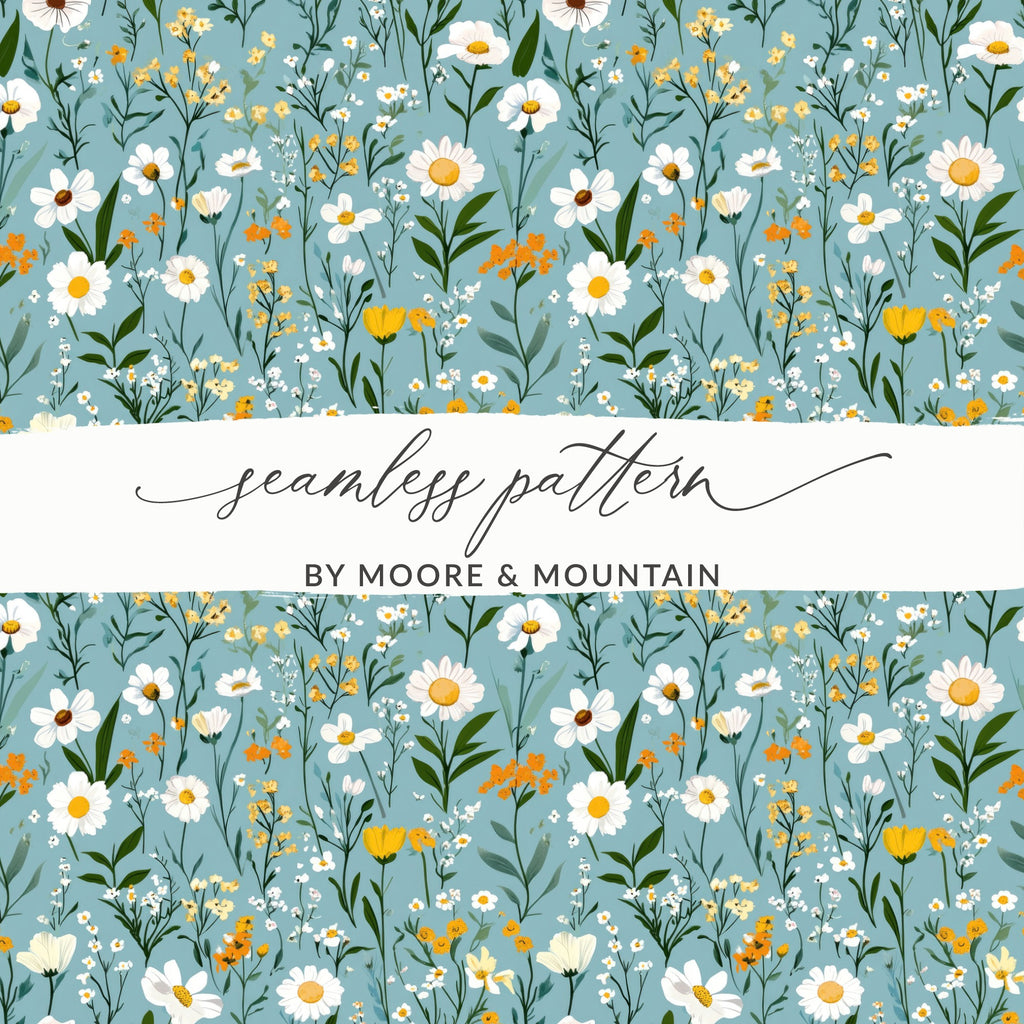 Floral Seamless Pattern by Moore & Mountain Floral Design