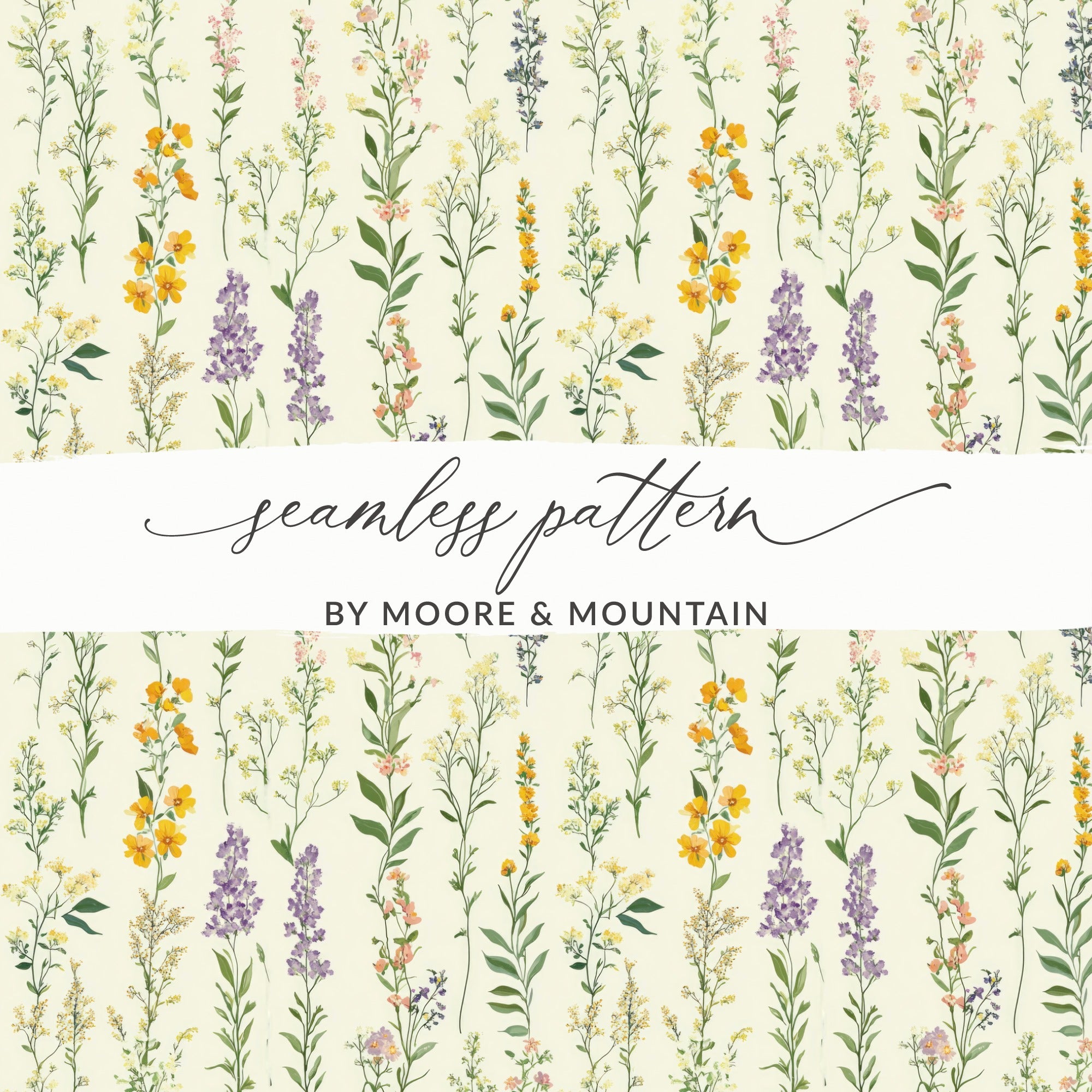 Seamless Pattern by Moore and Mountain floral product