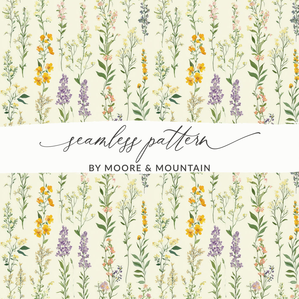 Beautiful Floral Seamless Pattern Design by Moore & Mountain