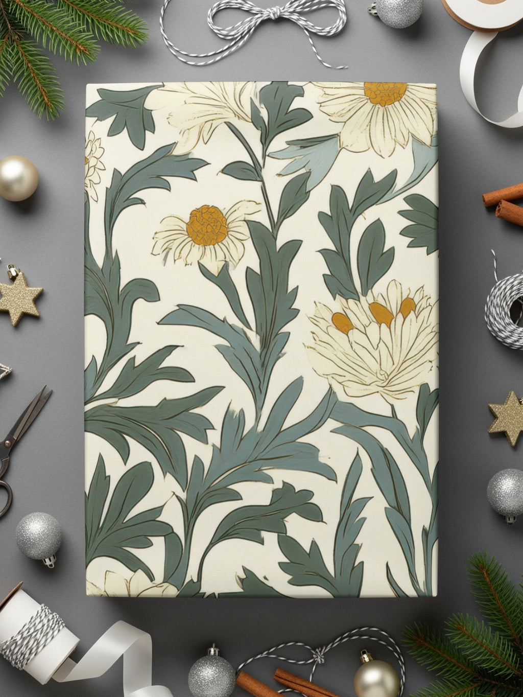 Seamless William Morris Pastel Floral Vines Background For Commercial Use - Moore and Mountain