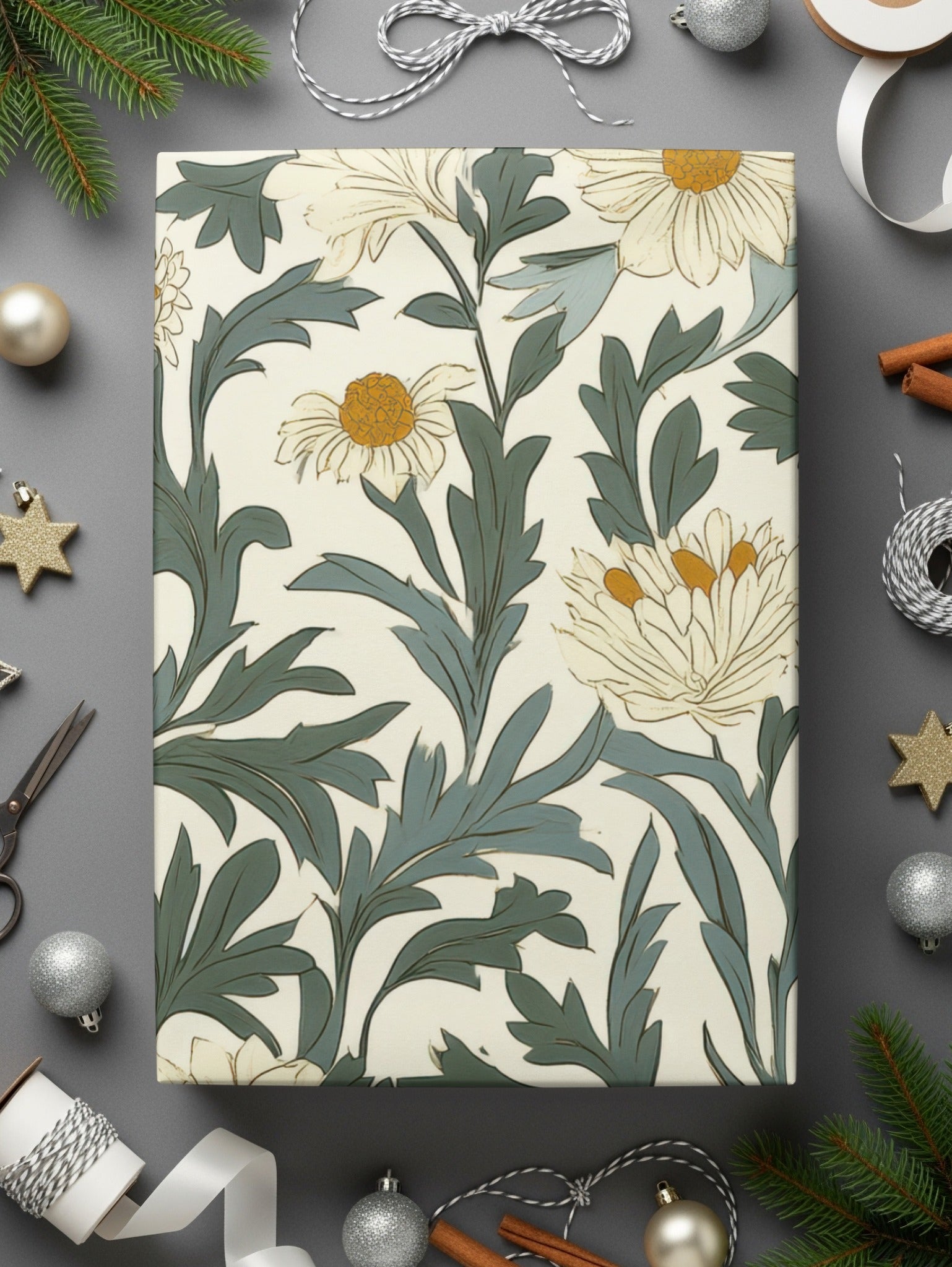 Seamless William Morris Pastel Floral Vines Background For Commercial Use - Moore and Mountain