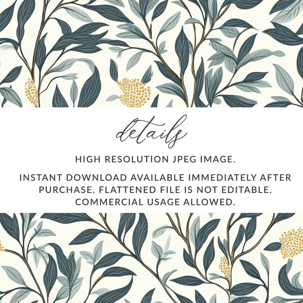 Seamless William Morris Vines Background For Commercial Use - Moore and Mountain