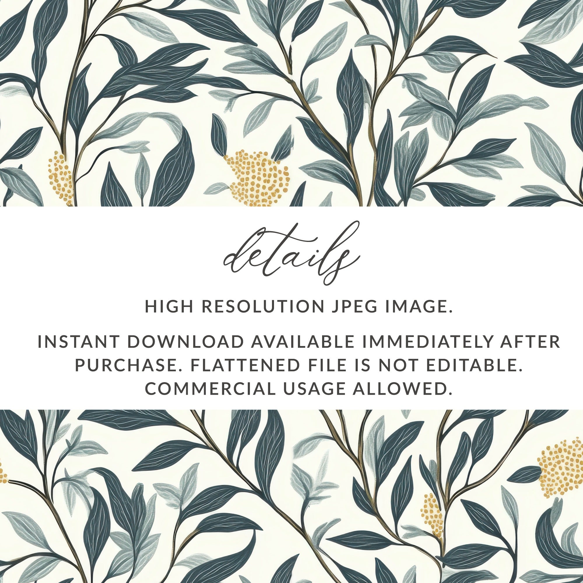 Seamless William Morris Vines Background For Commercial Use - Moore and Mountain